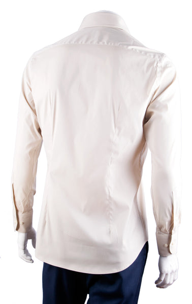 Tan Solid Cotton Shirt